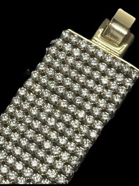 New HUGE Cz diamond Tennis Line Statement cocktail ladies jewelry Bracelet Gold